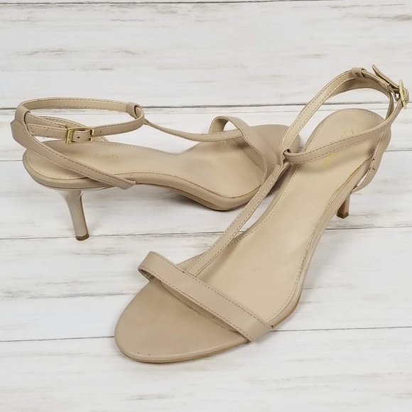 calvin klein t strap heels